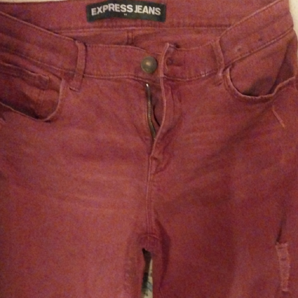 Women's Rust Red Skinny Jeans